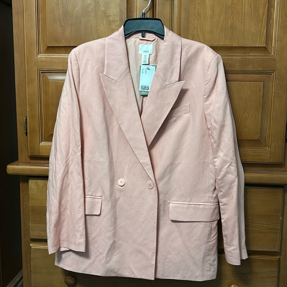 H&M double breasted blazer jacket new with tags